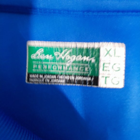 Ben Hogan blue short sleeve active wear shirt men's size XL - Picture 4 of 5